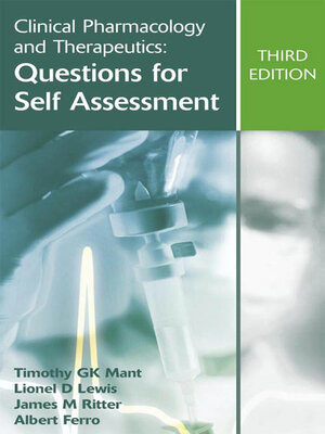 cover image of Clinical Pharmacology and Therapeutics